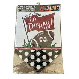 Mississippi State Garden Flag Dorm Wall Decor 12x18 by Magnolia Lane Collegiate